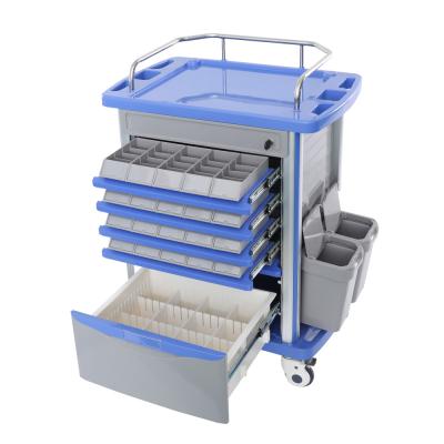 Medical ABS Hospital Mobile Medicine Trolley